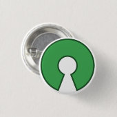 Badge Rond 2,50 Cm Button Open Source (Devant & derrière)
