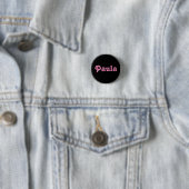 Badge Rond 2,50 Cm Button Paula (En situation)