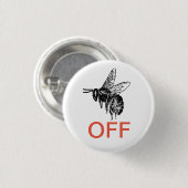 Badge Rond 2,50 Cm Buzz désactivé (Devant & derrière)