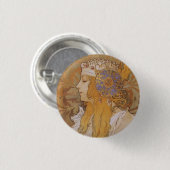 Badge Rond 2,50 Cm Byzantine Head: Blonde (Devant & derrière)