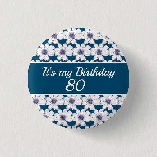 Badge Rond 2,50 Cm C’est mon anniversaire de naissance (Devant)
