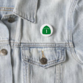 Badge Rond 2,50 Cm CA 1 bouton (En situation)
