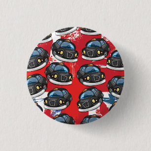 Badge Rond 2,50 Cm Cabine noire de Londres