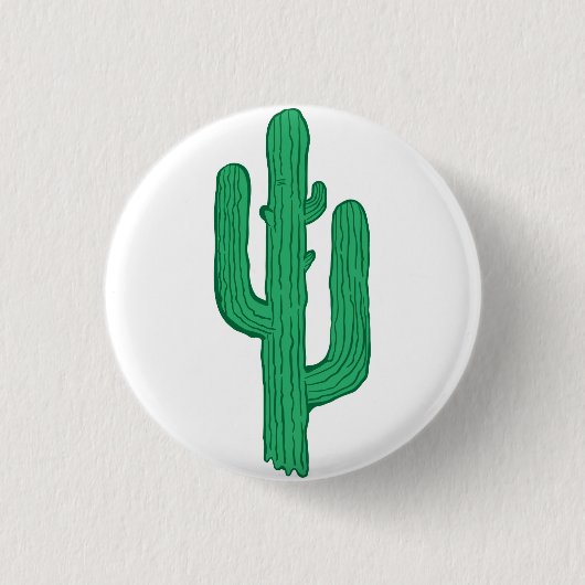 Badge Rond 2,50 Cm cactus (Devant)