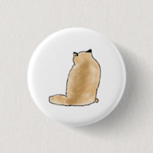 Badge Rond 2,50 Cm Cadeau de compagnie personnalisé pour chat minimal