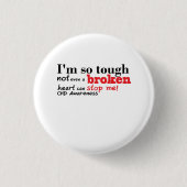 Badge Rond 2,50 Cm Cadeau de conscience de CHD (Devant)