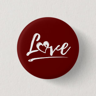 BADGE ROND 2,50 CM CADEAU DE LA SAINT-VALENTIN AVEC UN COEUR MIGNON