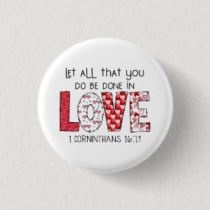 Badge Rond 2,50 Cm Cadeau de la Saint-Valentin Dieu dit que vous êt