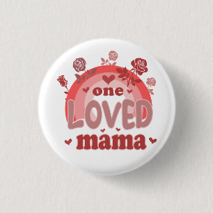 Badge Rond 2,50 Cm Cadeau de la Saint-Valentin Une Maman aimée