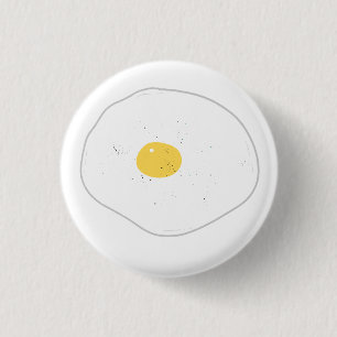 Badge Rond 2,50 Cm Cadeau de petit-déjeuner d'œuf frit Sunny Side Up