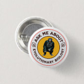 Badge Rond 2,50 Cm Cadeau d'humour de nerd sur l'évolution drôle de b (Devant & derrière)