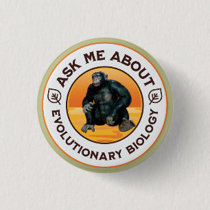 Badge Rond 2,50 Cm Cadeau d'humour sur l'évolution pour professeur de
