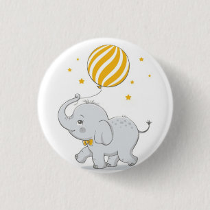 Badge Rond 2,50 Cm Cadeau éléphant mignon pour petite fille