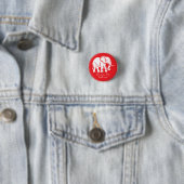 Badge Rond 2,50 Cm Cadeau Farce Élément Blanc (En situation)