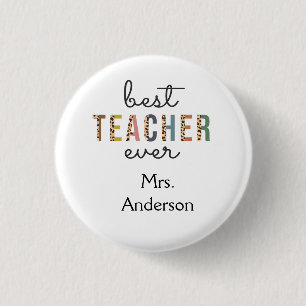 Badge Rond 2,50 Cm Cadeau personnalisé pour enseignant