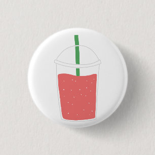 Badge Rond 2,50 Cm Cadeau pour amateur de boisson glacée au smoothie