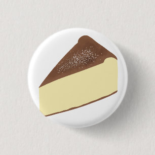 Badge Rond 2,50 Cm Cadeau pour amateur de gâteau basque brûlé