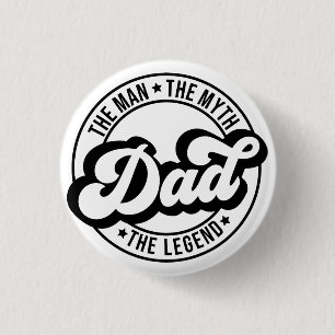 Badge Rond 2,50 Cm Cadeau pour la fête des pères papa. Cadeau d'anni