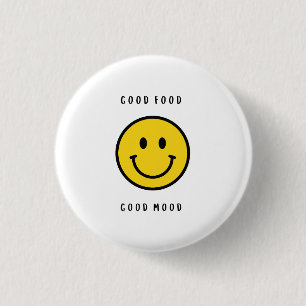 Badge Rond 2,50 Cm Cadeau visage souriant, visage emoji