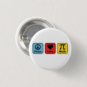 Badge Rond 2,50 Cm Cadeaux de professeurs de mathématiques de l'amour