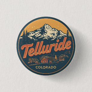 Badge Rond 2,50 Cm cadeaux de randonnée extérieure vintage Telluride