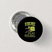 Badge Rond 2,50 Cm Cadeaux Pickleball (Devant & derrière)