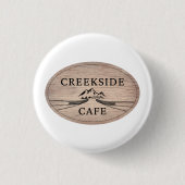 Badge Rond 2,50 Cm Café Creekside Collectif Épingle (Devant)