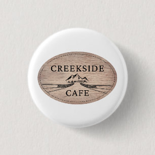 Badge Rond 2,50 Cm Café Creekside Collectif Épingle