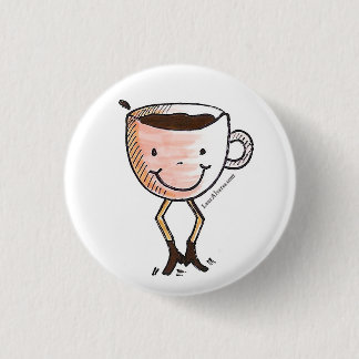 Badge Rond 2,50 Cm Café heureux