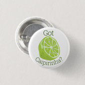 Badge Rond 2,50 Cm Caipirinha ?Sticker rond classique (Devant & derrière)