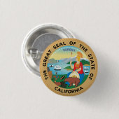Badge Rond 2,50 Cm Californie (Devant & derrière)