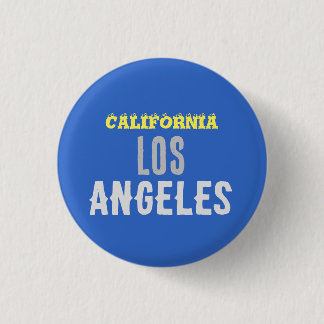 Badge Rond 2,50 Cm Californie Los Angeles City USA Retro Vintage