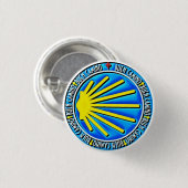 Badge Rond 2,50 Cm Camino de Santiago (Devant & derrière)
