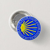 Badge Rond 2,50 Cm Camino de Santiago (Devant & derrière)