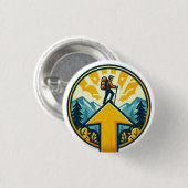 Badge Rond 2,50 Cm Camino de Santiago Le chemin de saint Jacques 0062 (Devant & derrière)