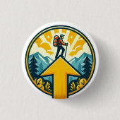 Badge Rond 2,50 Cm Camino de Santiago Le chemin de saint Jacques 0062 (Devant)