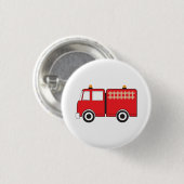 Badge Rond 2,50 Cm Camion-feu rouge pour enfants (Devant & derrière)