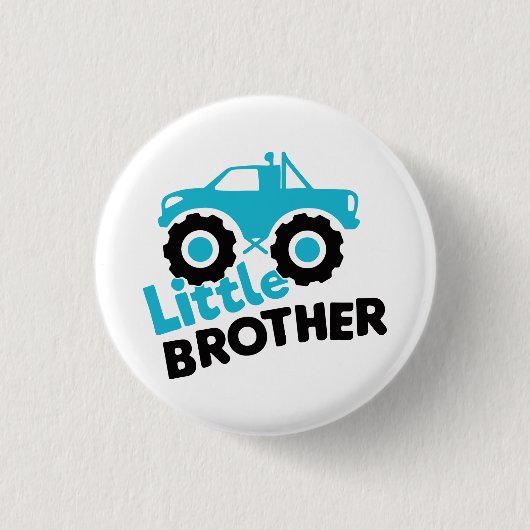 Badge Rond 2,50 Cm Camion Little Brother Monster (Devant)