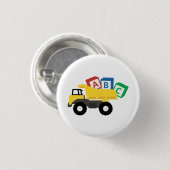 Badge Rond 2,50 Cm Camions de construction de camions ABC Dump (Devant & derrière)