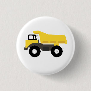 Badge Rond 2,50 Cm Camions de construction de camions de pompage