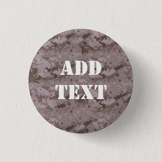 Badge Rond 2,50 Cm Camouflage Désert Numérique (Devant)