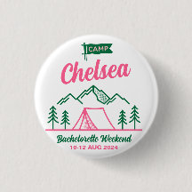 Camp Randonnée Bachelorette Hens Party Weekend Pin