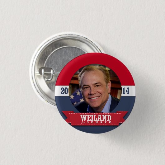 BADGE ROND 2,50 CM CAMPAGNE RICK WEILAND (Devant & derrière)