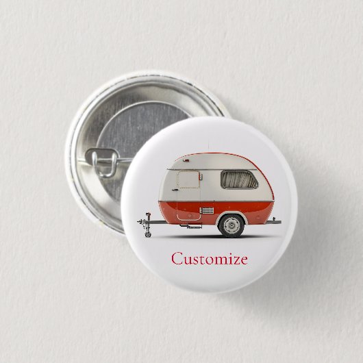 Badge Rond 2,50 Cm Camper Teardrop Classic Retro Thunder_Cove (Devant & derrière)