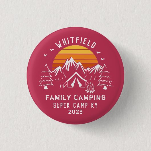 Badge Rond 2,50 Cm Camping Retro Family Vacation Matching (Devant)