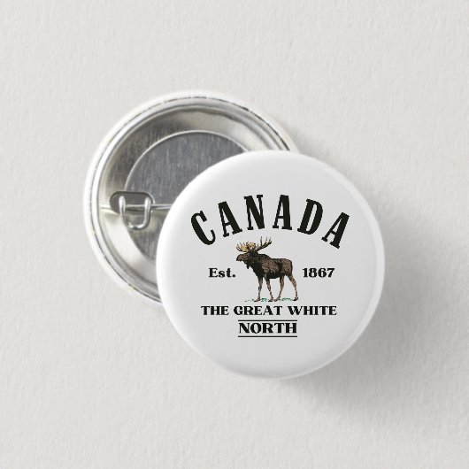 Badge Rond 2,50 Cm Canada (Devant & derrière)