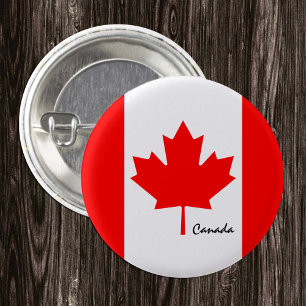Badge Rond 2,50 Cm Canada button, patriotic Canadian Flag fashion