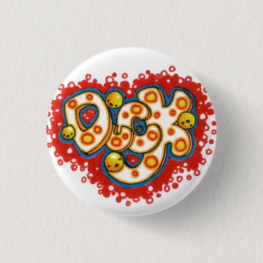 Badge Rond 2,50 Cm Canard ! (Devant)