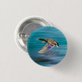 Badge Rond 2,50 Cm Canard de Majard volant (Devant & derrière)