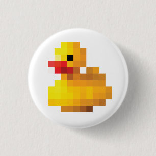 Badge Rond 2,50 Cm Canard en caoutchouc